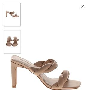Open Edit Remmy Twist Sandal in Beige size 6.5